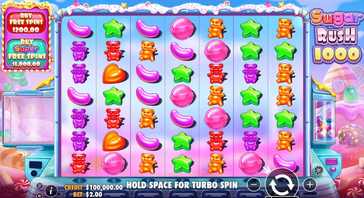 Sugar Rush 1000 theme et design